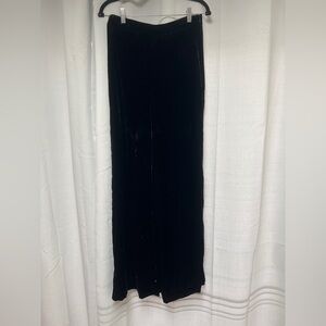 Velvet Wide Leg Trousers